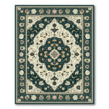 Multi-color and Patterns Traditional Persian Floral Medallion Area Rug