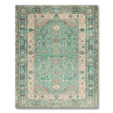 Teal Traditional Persian Area Rug