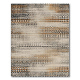 Brown Tan Distressed Abstract Area Rug
