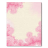 Pink Fluid Contour Abstract Area Rug
