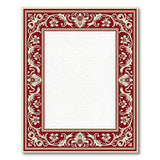 Ornate Border Ornate Red Floral Border Area Rug