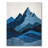 Abstract Blue Mountains Area Rug