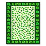 Lucky Four-Leaf Clover Scatter Green Area Rug
