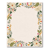 Vintage Magnolia Floral Border Area Rug
