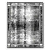Black and White Geometric Modern Black White Houndstooth Geometric Area Rug