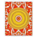 Red Persian Sun Medallion Area Rug
