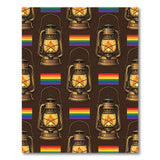 Golden Lantern Rainbow Area Rug