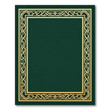 Emerald Green Celtic Knot Border Area Rug