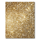 Gold and Silver Shimmering Gold Geometric Area Rug