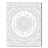 Elegant Grey Mandala Geometric Area Rug