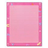 Pink Shag Alphabet Rug for Girls - Fun Kids Play Mat
