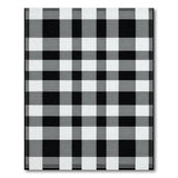 Geometric Modern Bold Black White Buffalo Check Area Rug