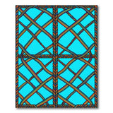 Rainbow Lattice Geometric Area Rug