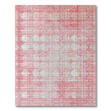 Geometric Modern Blush Pink Geometric Lattice Area Rug