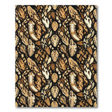 Exotic Brown Snake Pattern Area Rug