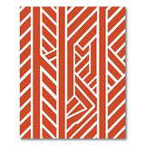 Geometric Modern Red Bold Red Geometric Modern Area Rug