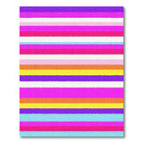 Geometric Modern Vibrant Multi-Color Stripe Area Rug