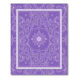 Purple Floral Vintage Medallion Area Rug