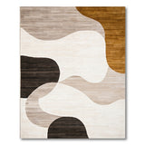 Abstract Area Grey Modern Abstract Grey Wave Area Rug