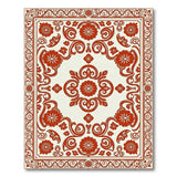 Ornate Red Floral Persian Red Area Rug