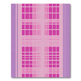 Vibrant Pink Checkered Geometric Rug