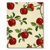 Red Red Apple Orchard Fruit Pattern Area Rug