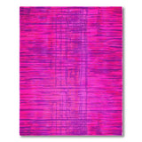 Geometric Modern Vibrant Pink Geometric Grid Area Rug