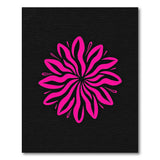 Vibrant Pink Swirl Mandala Area Rug