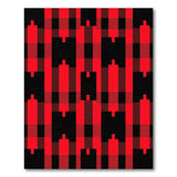 Red Rustic Farmhouse Rustic Red Black Buffalo Plaid Area Rug