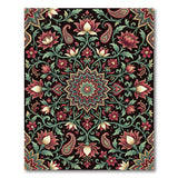 Intricate Multi-Color Persian Floral Area Rug