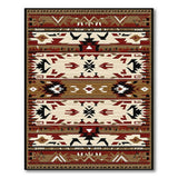 Southwestern Geometric Area Rug Brown Tan
