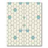Teal Hexagon Honeycomb Area Rug