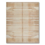 Tan Beige Geometric Woven Area Rug