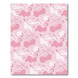 Playful Pink Camo Abstract Area Rug