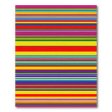 Striped Multi-color and Patterns Vibrant Multi-Color Striped Area Rug