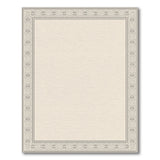 Beige Geometric Ornate Border Rug