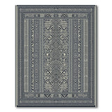 Heritage Tribal Heritage Tribal Black White Geometric Area Rug