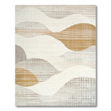 Abstract Beige Wave Area Rug