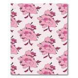 Pink Blush Pink Abstract Floral Area Rug
