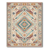 Southwestern Geometric Beige Area Rug