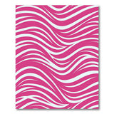 Geometric Modern Pink Wavy Abstract Area Rug