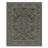 Black White Geometric No. 2 Area Rug