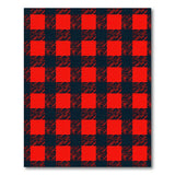 Red Navy Buffalo Plaid Area Rug
