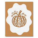 Ornate Swirled Pumpkin Area Rug