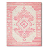 Pink Pink Southwestern Geometric Area Rug