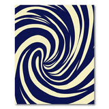 Abstract Area Navy Swirl Abstract Area Rug