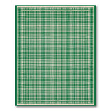 Geometric Modern Green Gingham Checkered Area Rug