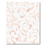 Pink Blush Pink Fluid Abstract Area Rug