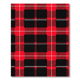 Red Black Buffalo Plaid Rustic Area Rug