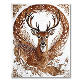 Spotted Deer Antler with Vines Area Rug